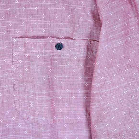 PD&C Men's Long Sleeve Shirt Pink Size Big/Tall 5X Cotton Blend ButtonUp Pockets - Picture 4 of 6